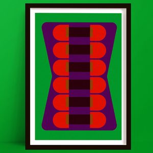 New Prints: Hour Glass | Bold Geometric Hourglass Art Print