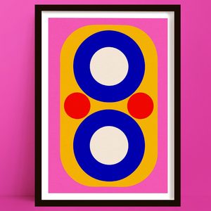 New Prints: Eyes Of The Beholder | Bold Circle Abstract Art Print