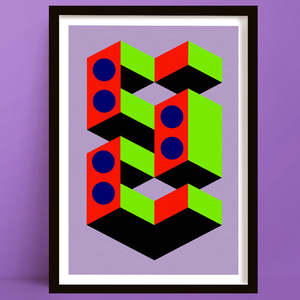 New Prints: Block Tower | Geometric Rectangle Abstract Art Print