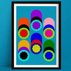New Prints: Starring Role | Cylinder Shaped Abstract Art Print