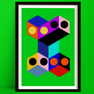 New Prints: Every Direction | Block Colour Abstract Art Print