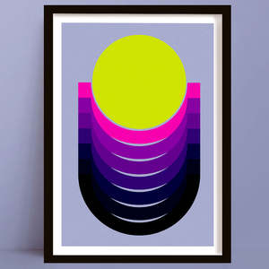 New Prints: Disco Sunset | Ibiza Sunset Abstract Art Print