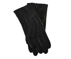 Gloves: Hurlford Leather Riding Gloves Childs- Black