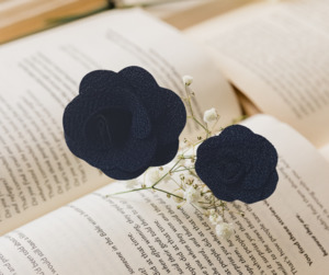Rider Accessories: Child's Fabric Lapel| Navy