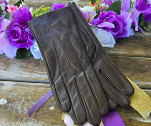 Horse Riding Gloves: Hurlford Elite Leather Riding Gloves Childs| Brown