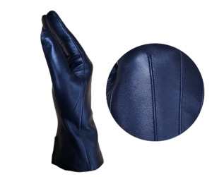 Horse Riding Gloves: Hurlford  Elite Leather Riding Gloves Adults | Navy