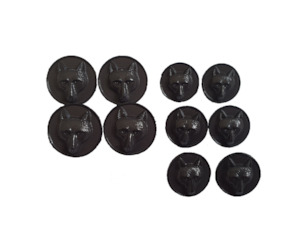 Foxhead Button Set Grey