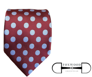 Rider Accessories: Red Large Polkadot Tie