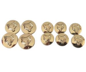 Jacket Buttons: Foxhead Button Set | Gold
