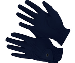Riding Gloves: KM Elite Pro Grip Gloves Adults Navy