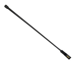 Whips Canes: County 16 Plait English Leather Whip - Black or Brown