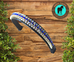 Miniature Show Halters And Accessories: J Hook Noseband -Midnight Blue