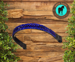 Miniature Show Halters And Accessories: J Hook Noseband - Electric Blue