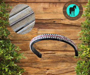 Miniature Show Halters And Accessories: J Hook Noseband -Rose
