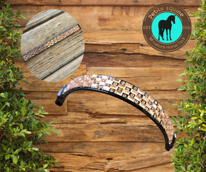 J Hook Rhinestone Noseband - Rose Gold
