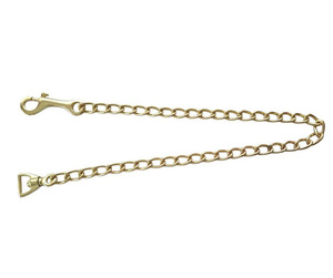 Inhand Bridles And Accessories: Long Brass Plate Chain