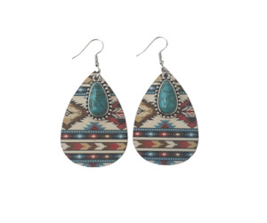 Hair Accessories Jewellery: Aztec Western Earrings Nava