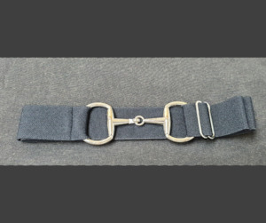 Snaffle Bit Elastic Belt- Black