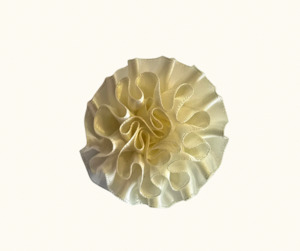 Large Satin Fabric Lapel- Cream