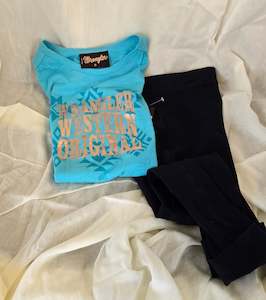 Child's Aqua And Navy Set