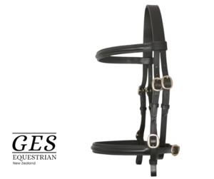 In-hand Show Bridle-Raised-Havana Brown