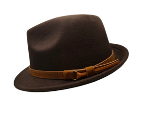 Felt Fedora Hat - Chocolate Brown