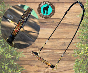 "Royalty" Red And Gold Rhinestone Show Halter