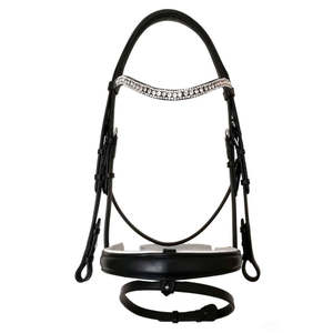 Bridles: GES Rio Snaffle White Padding With Reins