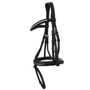Bridles: GES Reno Black Snaffle With Reins