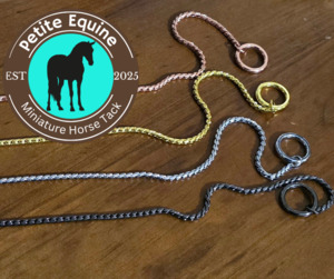 Miniature Horse Leads And Accessories: Petite Equine Show Chains 50cm