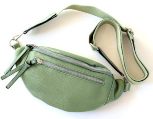 Apparel & Accessories: BAG - CROSS BODY BELT BAG - ARCHER HOUSE - DUSTY GREEN