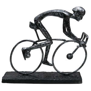 Home Decor: CYCLIST - BLACK/SILVER