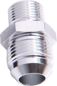 Metric Adapters: Metric to Male Flare Adapter Silver Aeroflow