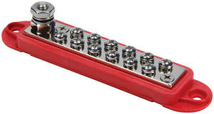 Red 12 Point Busbar