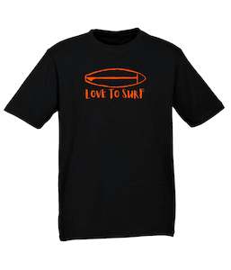 Tee - Love To Surf (Black)