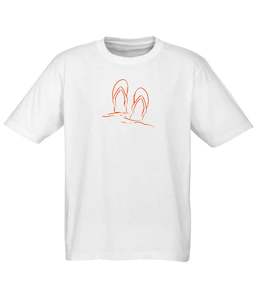 Whats The Tee Christchurch: Tee - Jandal Life (White)