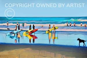 Posters Prints New Brighton: Beach Day