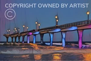 Posters Prints New Brighton: Night Lights