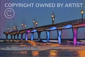 Posters Prints New Brighton: Night Lights