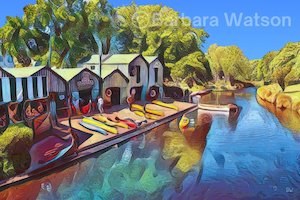 Posters Prints Iconic Christchurch: Lazy River