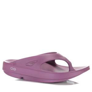 Unisex Sandals: Oofos OOriginal Thong Plum