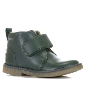 Kids Boots: Clarks Charlie Jnr Dark Olive