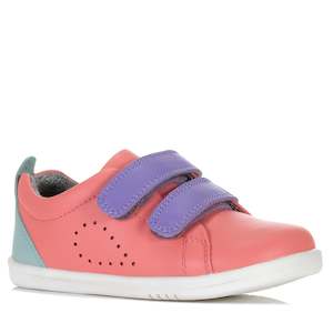 Toddlers Shoes: Bobux I-Walk Grass Court 640508 Ocean Coral Combo