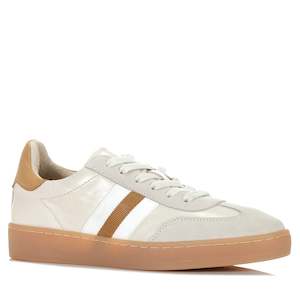 Womens Sale Sneakers: Alfie & Evie Aloha Cream/Camel