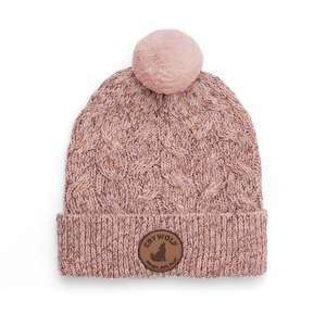 Crywolf: Crywolf Pom Pom Beanie Mauve Speckle