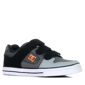Dc Shoes: DC Shoes Pure Velcro Grey/Orange