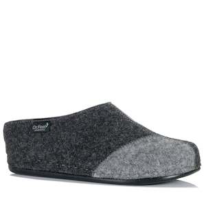 Slippers: Dr Feet Hilda Black Mix