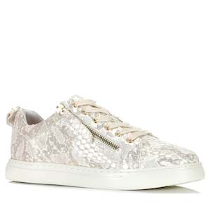 Womens Sale Sneakers: Cassini Moscow Gold/Cream Snake