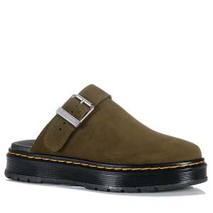 Dr Martens: Dr Martens Brookline Mule Bronx Suede Olive