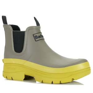 Womens Boots: Barbour Nimbus Chelsea Wellingtons Dusky Green/Limeade